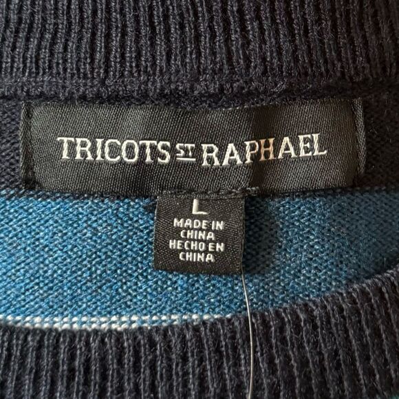 NWT TRICOTS ST RAPHAEL Striped Sweater size Large - Picture 4 of 6